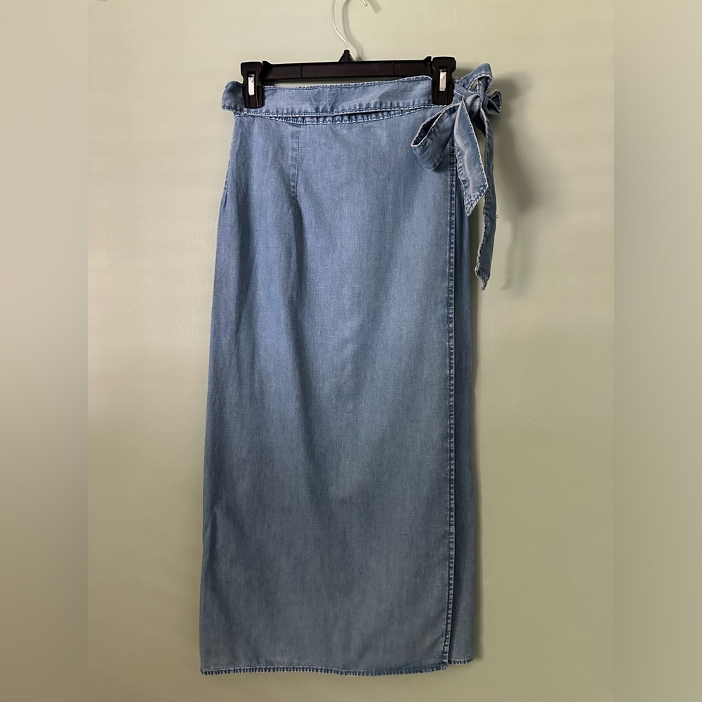 PRIMARK Denim Midi Wrap Skirt, Like New!